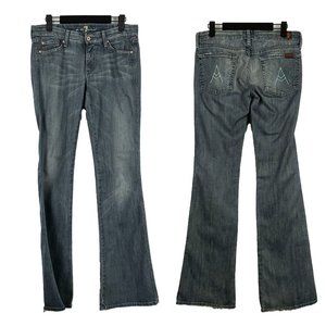 7 For All Mankind Women's Low Rise Bootcut A Pocket Jeans 27